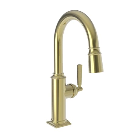 Newport Brass Prep/Bar Pull Down Faucet in Polished Brass Uncoated (Living) 3170-5203-03N